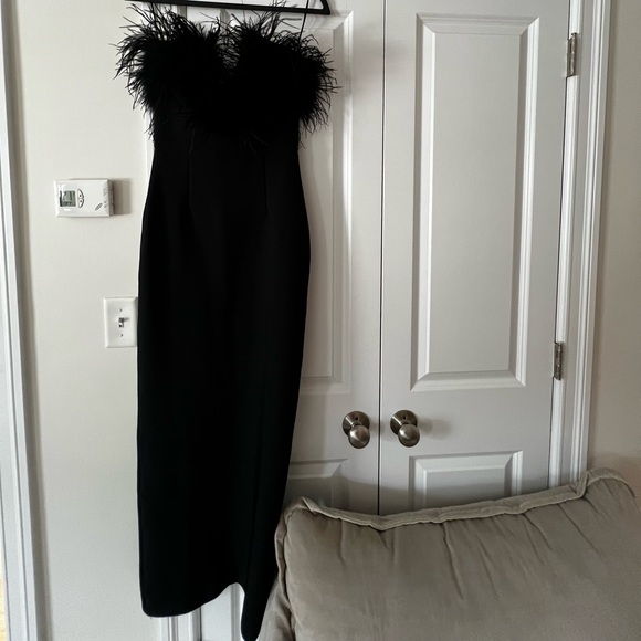 Lisa Marée Art of Silence Feathered Maxi Dress - Picture 8 of 10